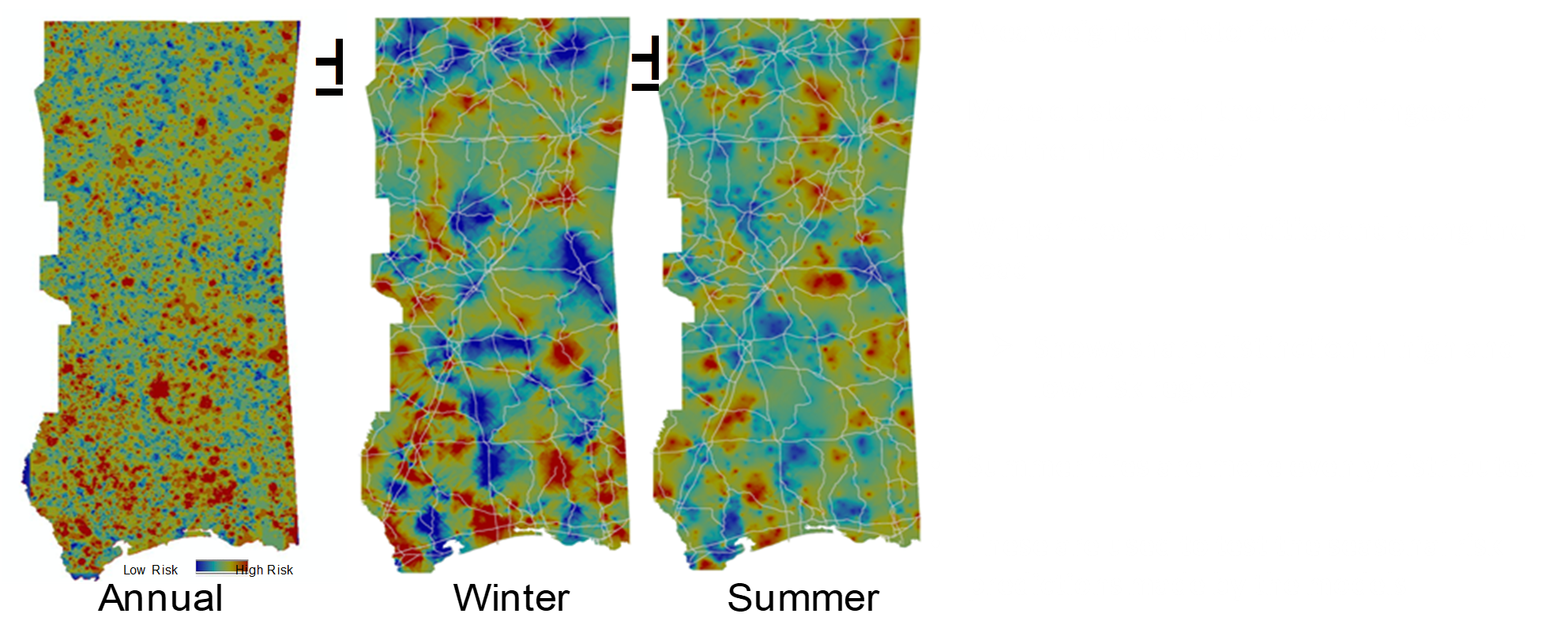 Figure 3 — Observation data analysis: normalized wildfire risk distribution